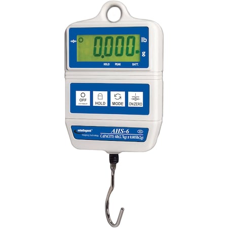 Uwe 15 lb, .01 lb, Legal for Trade, Hanging Scale, Battery Operated, HOLD function, NTEP AHS-15